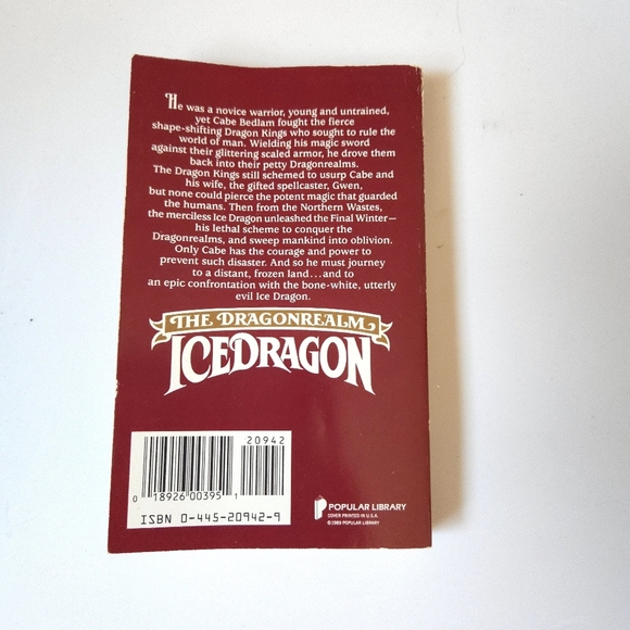 The Dragonrealm: Icedragon by Richard A. Knaak Paperback Book - Picture 3 of 8